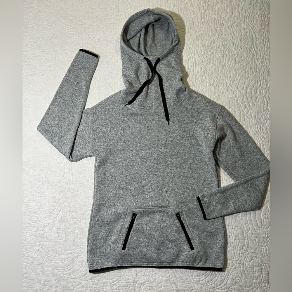 Champion Gray Hooded Athletic Casual Sweatshirt Women’s M